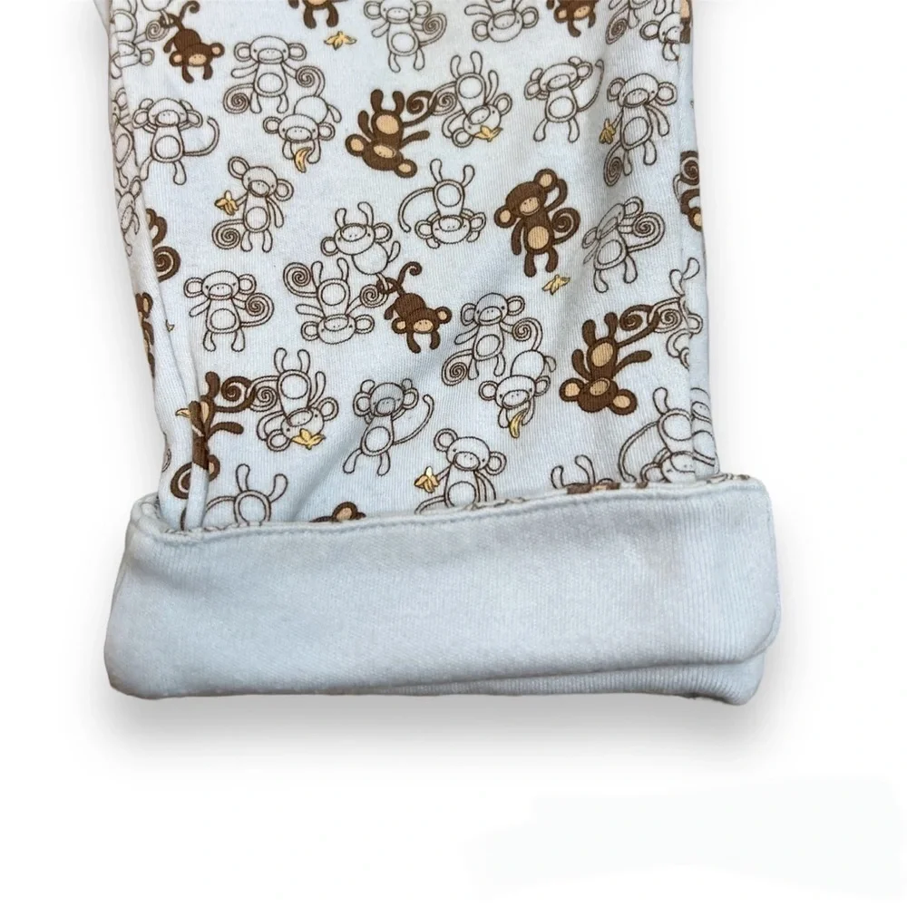 Gymboree Mommy’s Little Monkey‎ 3pc Cardigan Top Pants Baby Boy 6-12 months